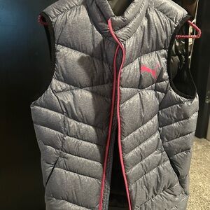 Puma Gray Women's Puffer Vest